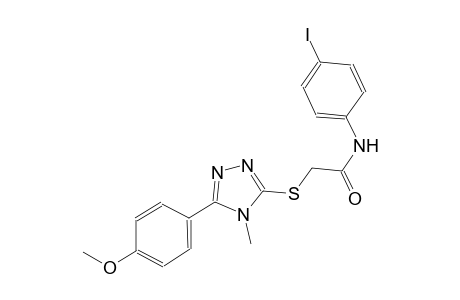 N-(4-iodophenyl)-2-{[5-(4-methoxyphenyl)-4-methyl-4H-1,2,4-triazol-3-yl]sulfanyl}acetamide