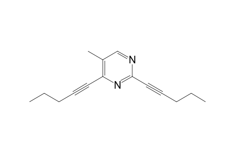 5-Methyl-2,4-bis(pent-1-ynyl)pyrimidine