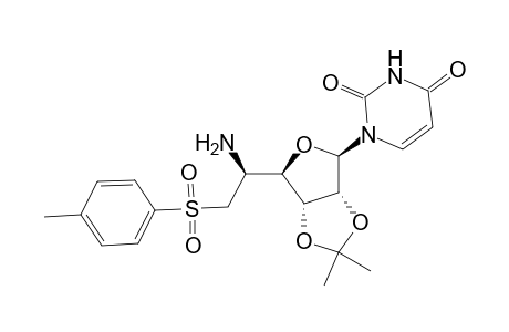 1-[5-Amino-5,6-dideoxy-2,3-O-isopropylidene-6-(p-toluenesulfonyl)-.beta.-D-allofuranosyl]uracil