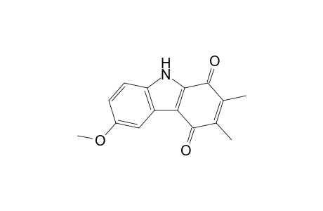 6-Methoxy-2,3-dimethyl-9H-carbazole-1,4-quinone