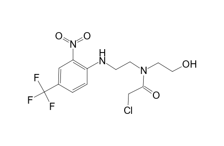 2-Chloranyl-N-(2-hydroxyethyl)-N-[2-[[2-nitro-4-(trifluoromethyl)phenyl]amino]ethyl]ethanamide
