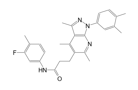 1H-pyrazolo[3,4-b]pyridine-5-propanamide, 1-(3,4-dimethylphenyl)-N-(3-fluoro-4-methylphenyl)-3,4,6-trimethyl-