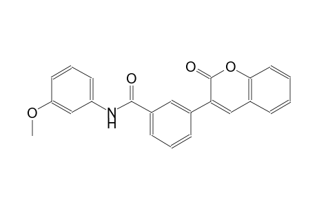 N-(3-methoxyphenyl)-3-(2-oxo-2H-chromen-3-yl)benzamide