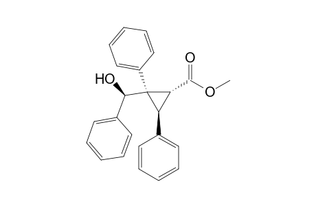 (1'R*,1R*,2R*,3S*)-Methyl 2-[hydroxy(phenyl)methyl]-2,3-diphenylcyclopropanecarboxylate