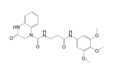 3-oxo-N-[3-oxo-3-(3,4,5-trimethoxyanilino)propyl]-3,4-dihydro-1(2H)-quinoxalinecarboxamide