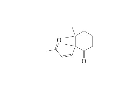 Cyclohexanone, 2,3,3-trimethyl-2-(3-oxo-1-butenyl)-, (Z)-