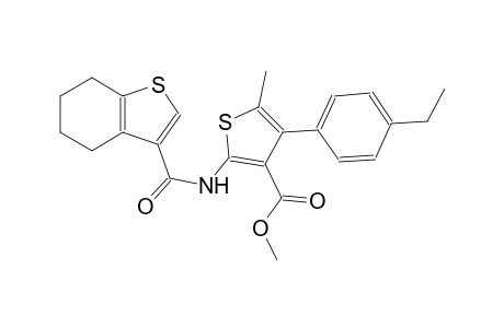 methyl 4-(4-ethylphenyl)-5-methyl-2-[(4,5,6,7-tetrahydro-1-benzothien-3-ylcarbonyl)amino]-3-thiophenecarboxylate