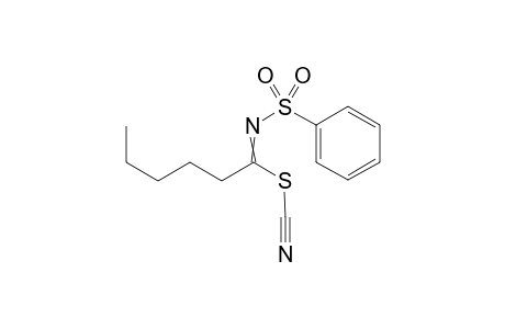 N-(Phenylsulfonyl)hexanimidoyl Thiocyanate