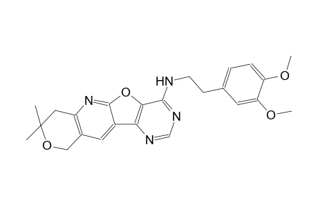 8H-pyrano[3'',4'':5',6']pyrido[3',2':4,5]furo[3,2-d]pyrimidin-4-amine, N-[2-(3,4-dimethoxyphenyl)ethyl]-7,10-dihydro-8,8-dimethyl-