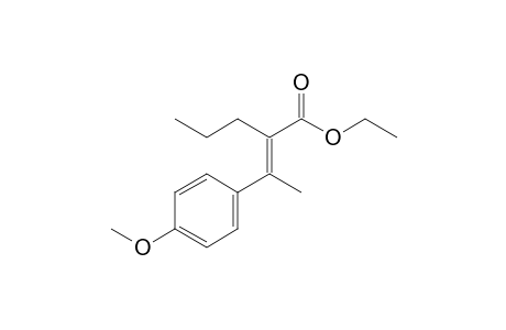 Ethyl 2-propyl-3-(4'-methoxyphenyl)but-2-enoate