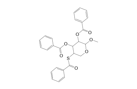 Xylopyranoside, methyl 4-thio-, tribenzoate, .alpha.-D-