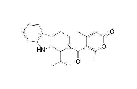 4,6-Dimethyl-5-(1-propan-2-yl-1,3,4,9-tetrahydropyrido[3,4-b]indole-2-carbonyl)pyran-2-one