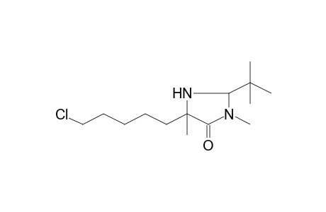 2-tert-Butyl-5-(5-chloropentyl)-3,5-dimethyl-4-imidazolidinone
