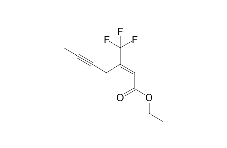 (E)-Ethyl 3-trifluoromethylhept-2-en-5-ynoate