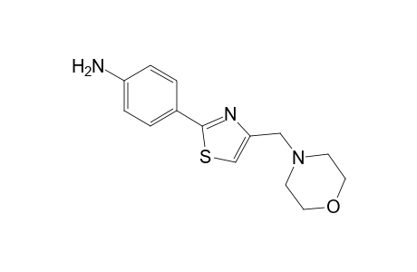 4-[4-(morpholin-4-ylmethyl)-1,3-thiazol-2-yl]aniline
