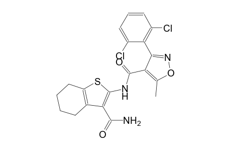 N-[3-(aminocarbonyl)-4,5,6,7-tetrahydro-1-benzothien-2-yl]-3-(2,6-dichlorophenyl)-5-methyl-4-isoxazolecarboxamide