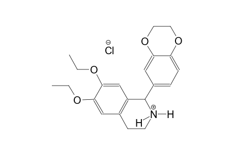 isoquinolinium, 1-(2,3-dihydro-1,4-benzodioxin-6-yl)-6,7-diethoxy-1,2,3,4-tetrahydro-, chloride