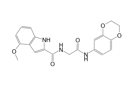 1H-indole-2-carboxamide, N-[2-[(2,3-dihydro-1,4-benzodioxin-6-yl)amino]-2-oxoethyl]-4-methoxy-
