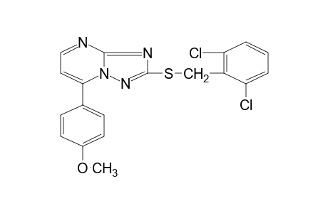 2-[(2,6-DICHLOROBENZYL)THIO]-7-(p-METHOXYPHENYL)-s-TRIAZOLO[1,5-a]PYRIMIDINE
