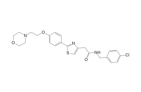N-(4-Chlorobenzyl)-2-(2-(4-(2-morpholinoethoxy)phenyl)thiazol-4-yl)acetamide