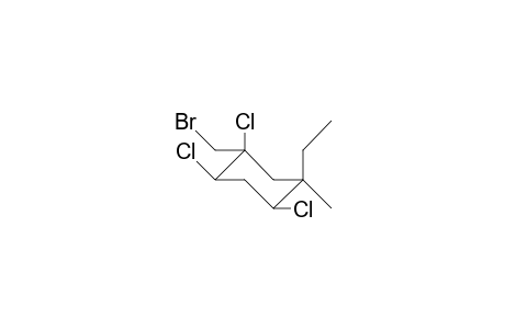 2,4,5-Trichloro-1-ethyl-1-methyl-5-bromomethyl-cyclohexane