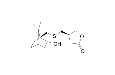 (R)-4-{(1S)-2-exo-Hydroxy-7,7-dimethylbicyclo[2.2.1]hepy-1-ylmethylsulfanylmethyl}dihydrofuran-2-one