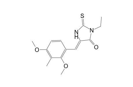 (5Z)-5-(2,4-dimethoxy-3-methylbenzylidene)-3-ethyl-2-thioxo-4-imidazolidinone