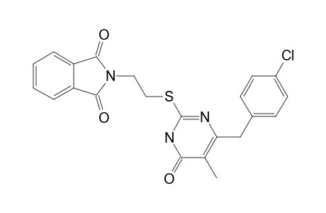 6-(4-CHLOROBENZYL)-5-METHYL-2-[2-(N-PHTHALIMIDO)-ETHYL]-THIOPYRIMIDIN-4(3H)-ONE