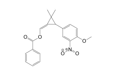 [(1E)-2,2-dimethyl-3-(4-methoxy-3-nitrophenyl)cyclopropylidene]methyl benzoate