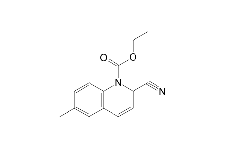 2-cyano-6-methyl-1(2H)-quinolinecarboxylic acid, ethyl ester