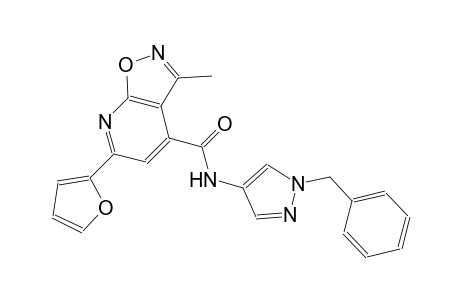 isoxazolo[5,4-b]pyridine-4-carboxamide, 6-(2-furanyl)-3-methyl-N-[1-(phenylmethyl)-1H-pyrazol-4-yl]-