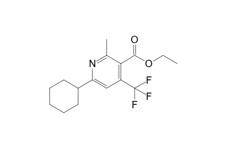 6-cyclohexyl-2-methyl-4-(trifluoromethyl)-3-pyridinecarboxylic acid ethyl ester