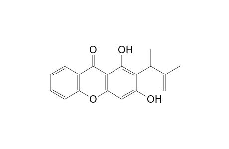 1,3-Dihydroxy-2-(3-methylbut-3-en-2-yl)-9H-xanthen-9-one