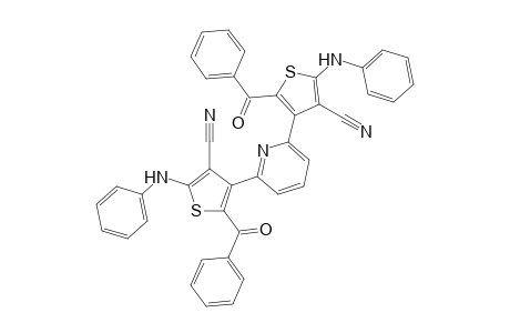 2,6-Bis[4-cyano-5-(phenylamino)-2-benzoyl-thiophen-3-yl]pyridine