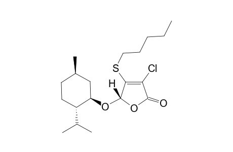 5-(l-Menthyloxy)-4-pentylthio-3-(S)-chloro-2(5H)furanone