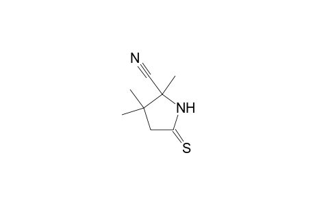 2,3,3-Trimethyl-5-thioxo-2-pyrrolidinecarbonitrile