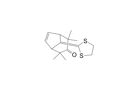 8-(1,3-Dithiolan-2-ylidene)-2,2,4,4-tetramethylbicyclo[3.2.1]oct-6-en-3-one