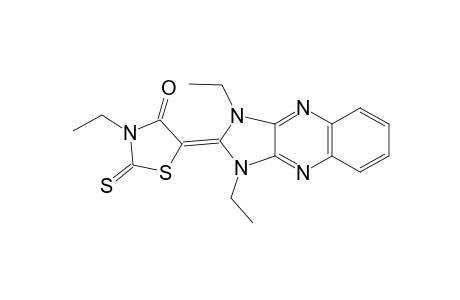 4-Thiazolidinone, 5-(1,3-diethyl-1,3-dihydro-2H-imidazo[4,5-b]quinoxalin-2-ylidene)-3-ethyl-2-thioxo-