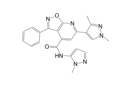 isoxazolo[5,4-b]pyridine-4-carboxamide, 6-(1,3-dimethyl-1H-pyrazol-4-yl)-N-(1-methyl-1H-pyrazol-5-yl)-3-phenyl-