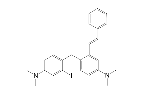 4-(N,N-Dimethyl)-2-[4-(N,N-dimethyl)-2-(2-phenylethenyl)benzyl]benzene 2-iodinium