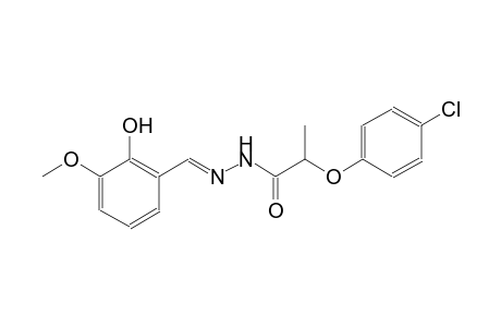 2-(4-chlorophenoxy)-N'-[(E)-(2-hydroxy-3-methoxyphenyl)methylidene]propanohydrazide