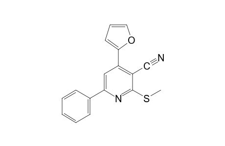 4-(2-furyl)-2-(methylthio)-6-phenylnicotinonitrile