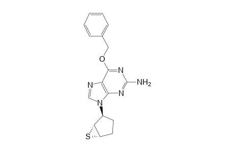 (+-)-9-[(1RS,2SR,5SR)-6-Thiabicyclo[3.1.0]hex-2-yl]-6-(benzyloxy)purin-2-ylamine