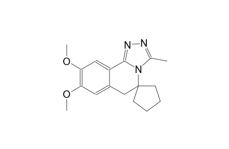8,9-dimethoxy-3-methyl-6H-spiro[[1,2,4]triazolo[3,4-a]isoquinoline-5,1'-cyclopentane]