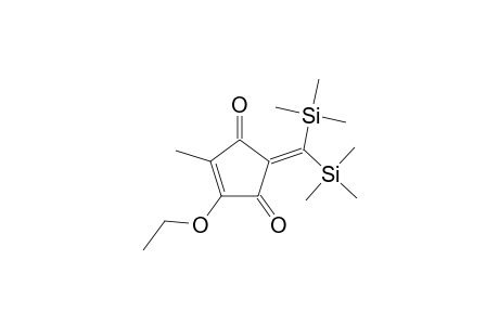 2-[bis(trimethylsilyl)methylene]-4-ethoxy-5-methyl-cyclopent-4-ene-1,3-dione