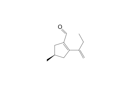 1-Cyclopentene-1-carboxaldehyde, 4-methyl-2-(1-methylenepropyl)-, (R)-