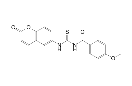 N-(4-methoxybenzoyl)-N'-(2-oxo-2H-chromen-6-yl)thiourea