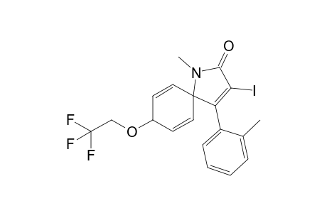 cis-3-Iodo-1-methyl-4-(2-methylphenyl)-8-(2,2,2-trifluoroethoxy)-1-azaspiro[4.5]deca-3,6,9-trien-2-one
