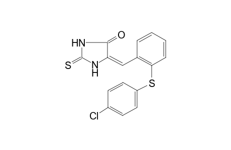 (5E)-5-(2-[(4-Chlorophenyl)sulfanyl]benzylidene)-2-thioxo-4-imidazolidinone