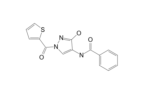 N-(5-oxidanylidene-2-thiophen-2-ylcarbonyl-1H-pyrazol-4-yl)benzamide